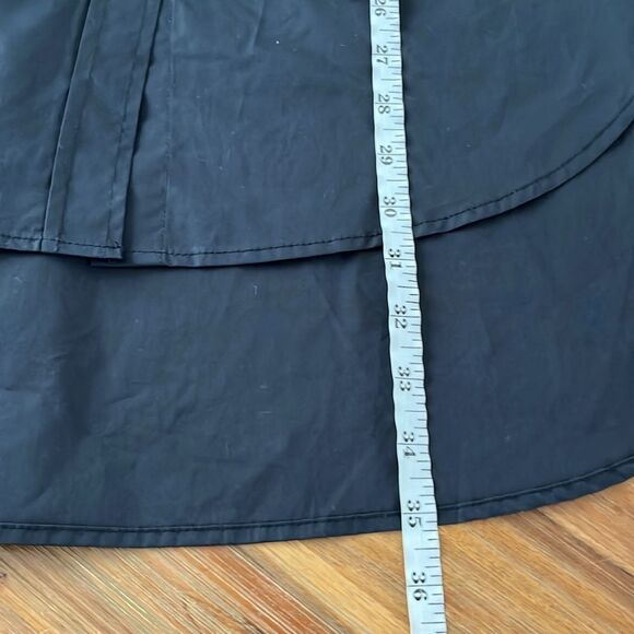WB Hannah Pop Oversized 100% Organic Cotton Button Down Tunic Shirt Black - Picture 11 of 13